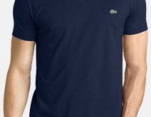 Herren Lacoste T-Shirt mit V-Ausschnitt  