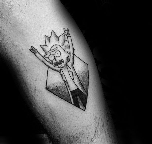 60 Rick And Morty Tattoo-Designs für Männer - Animated Ink Ideen  