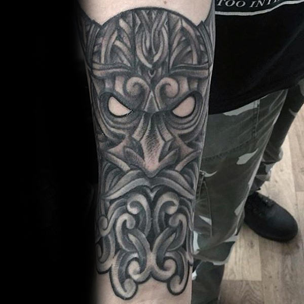 60 Odin Tattoo Designs für Männer - Norse Ink Ideen  