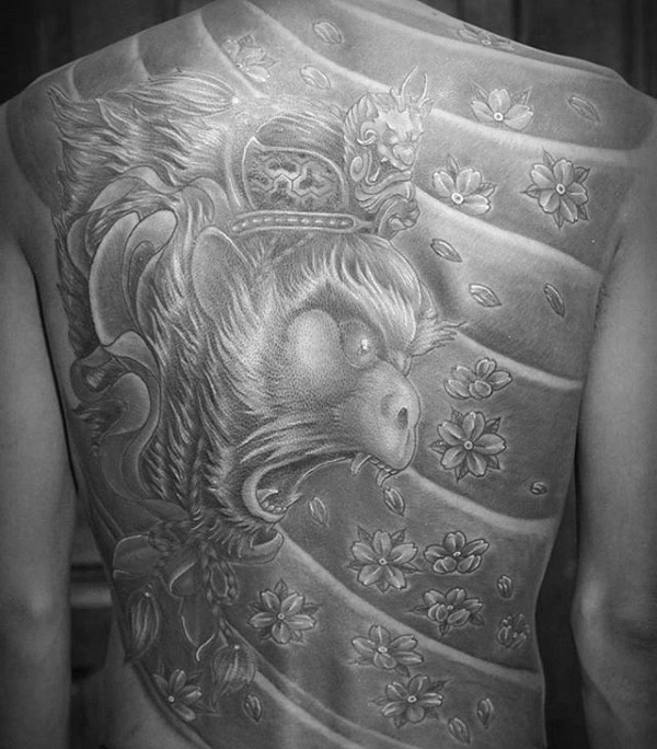60 Affenkönig Tattoo Designs für Männer - Sun Wukong Ideen  