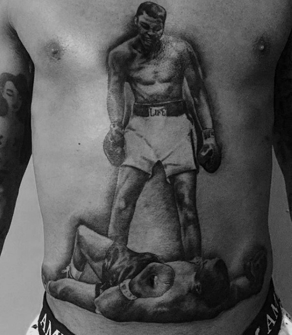 50 Muhammad Ali Tattoo Designs für Männer - Boxing Champion Ink Ideen  