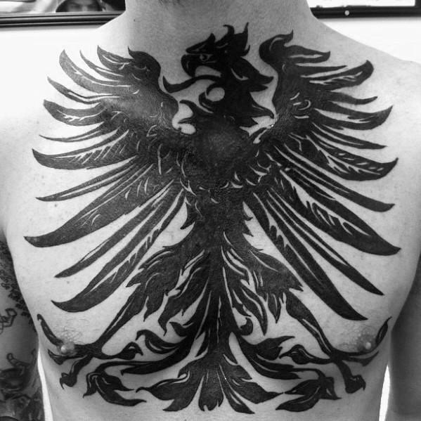 50 deutsche Adler Tattoo Designs für Männer - Deutschland Tinte Ideen  