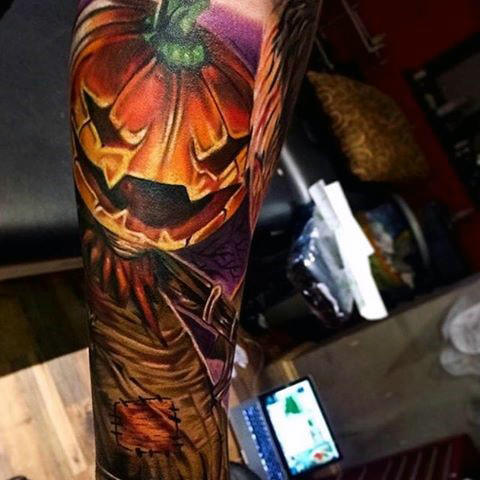 80 Halloween Tattoo Designs für Männer - Ghoulish Grandeur  