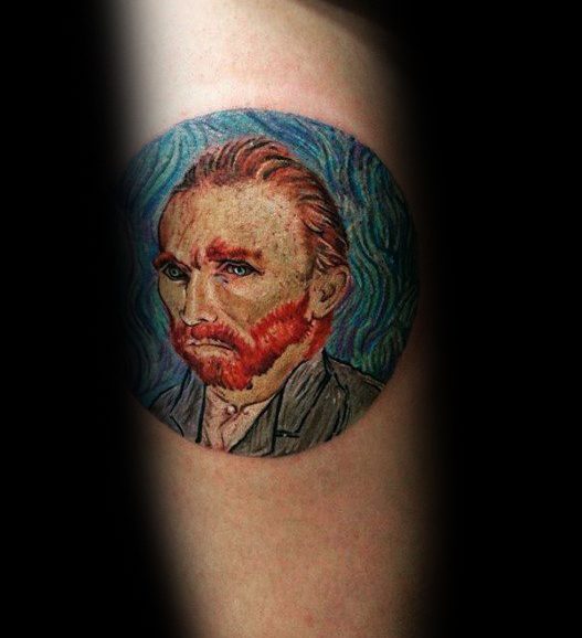 50 Vincent Van Gogh Tattoo-Designs für Männer - künstlerische Ideen  