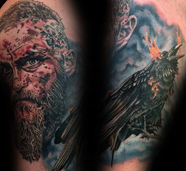 60 Ragnar Lothbrok Tattoo-Designs für Männer - Wikinger-Tinte Ideen  