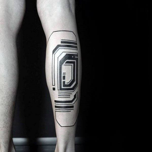 50 einfache Linie Tattoos für Männer - Manly Ink Design-Ideen  