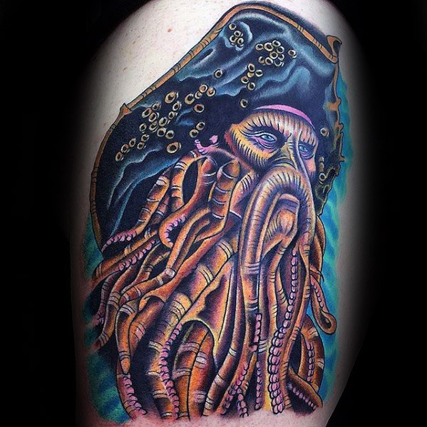 60 Davy Jones Tattoo Designs für Männer - Sailors Devil Ink Ideen  