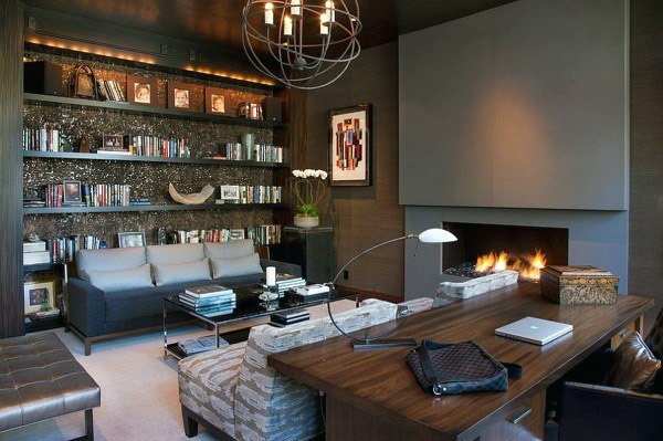 Top 70 besten modernen Home Office Design-Ideen - zeitgenössische Arbeitsräume  