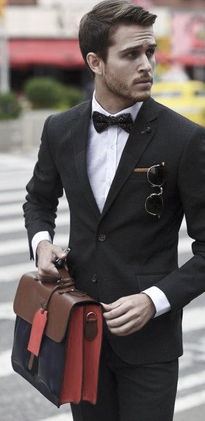 50 schwarze Anzug Stile für Männer - noble männliche Mode-Ideen  