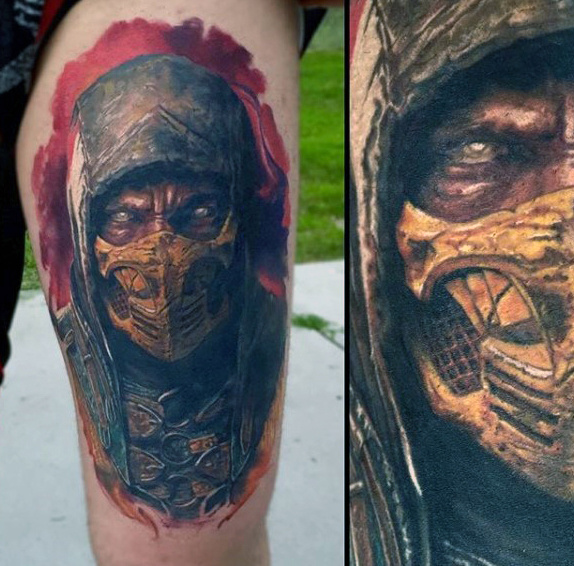 70 Mortal Kombat Tattoos für Männer - Gaming Ink Design-Ideen  