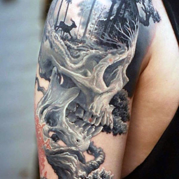 100 Natur Tattoos für Männer - Deep Great Outdoor Designs  