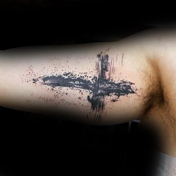40 einfache christliche Tattoos für Männer - Faith Design Ideas  