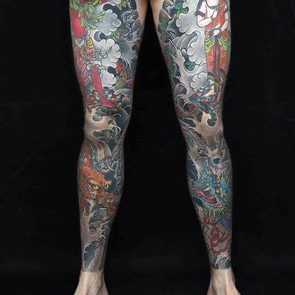 30 Dragon Leg Tattoo Designs für Männer - Masculine Ink Ideen  