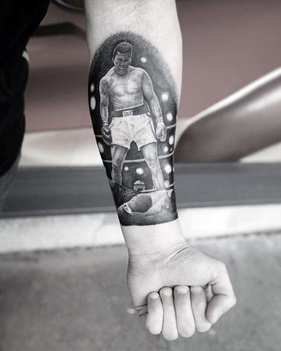 50 Muhammad Ali Tattoo Designs für Männer - Boxing Champion Ink Ideen  