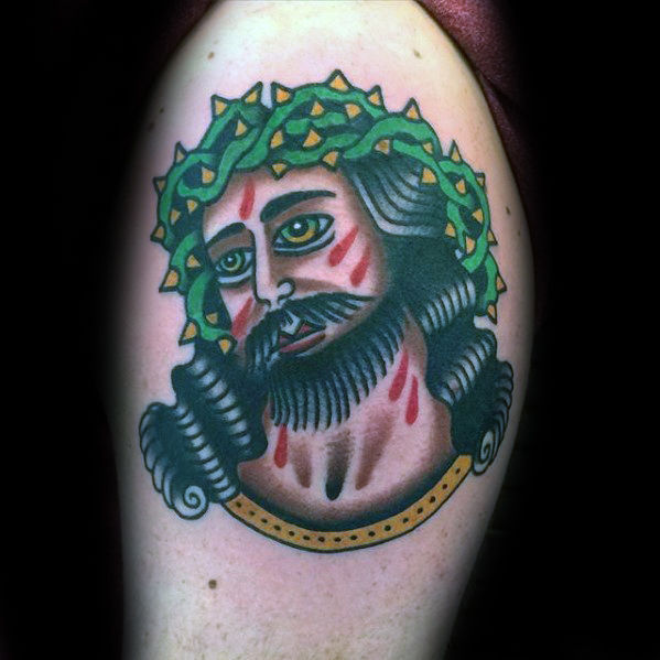 50 traditionelle Jesus Tattoo Designs für Männer - Christus Tinte Ideen  