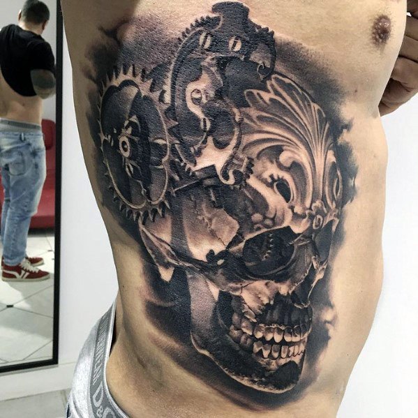 60 Badass Schädel Tattoos für Männer - Maskulin Design-Ideen  