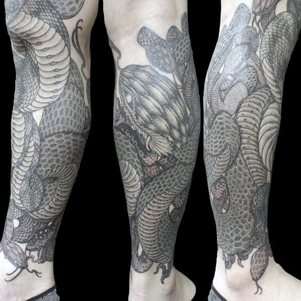 80 Shin Tattoos für Männer - Masculine Lower Leg Design-Ideen  