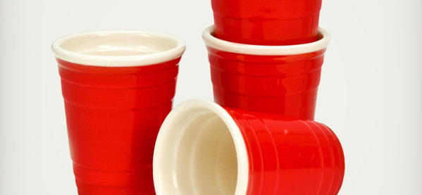 Miniatur Red Cup Schnapsgläser für Pong Spiele  