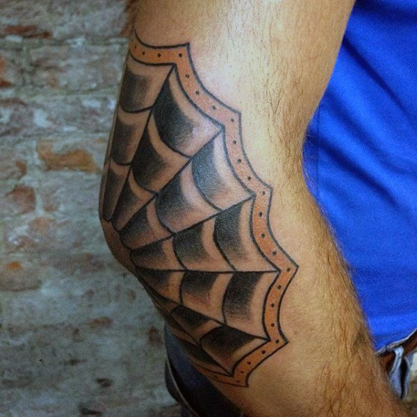 80 Spider Web Tattoo Designs für Männer - Tangled Muster Ideen  