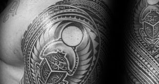 70 Skarabäus Tattoo Designs für Männer - ägyptische Bettelideen  