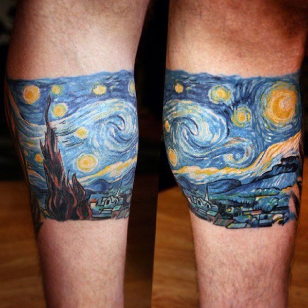 50 Vincent Van Gogh Tattoo-Designs für Männer - künstlerische Ideen  