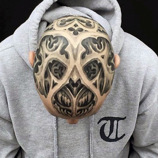 100 Kopf Tattoos für Männer - Masculine Ink Design-Ideen  