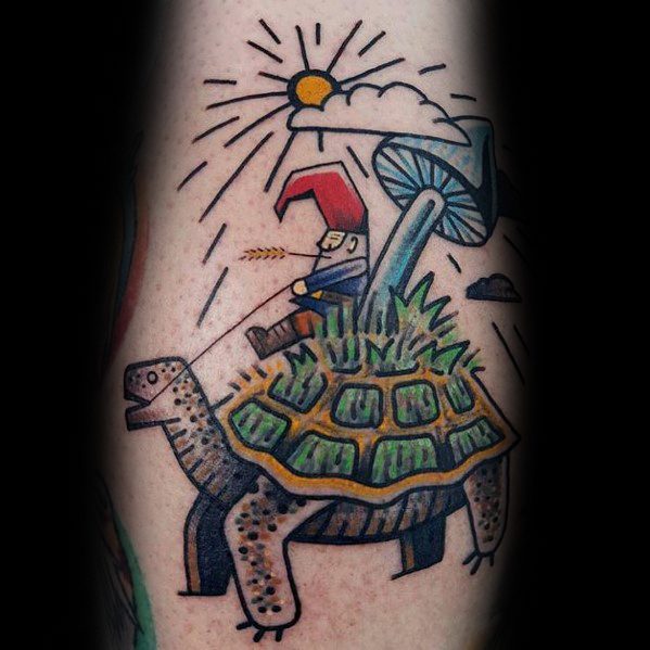 60 Gnome Tattoo Designs für Männer - Folklore-Tinte Ideen  