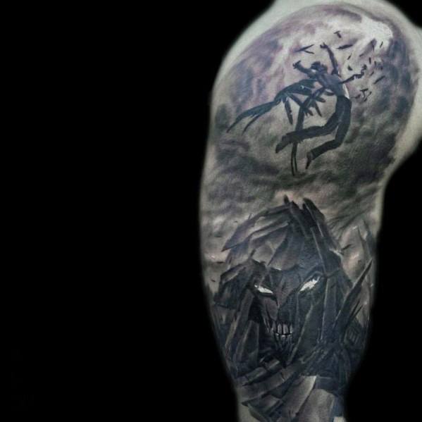 30 Fallen Tattoo Designs für Männer - Downward Ink Ideen  