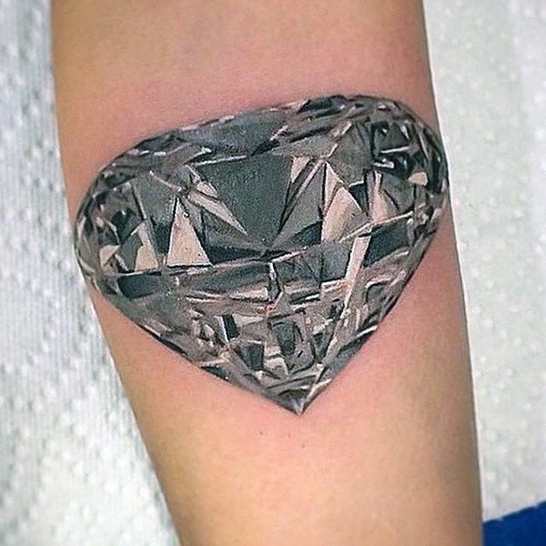 70 Diamant Tattoo Designs für Männer - Edelsteintinte  