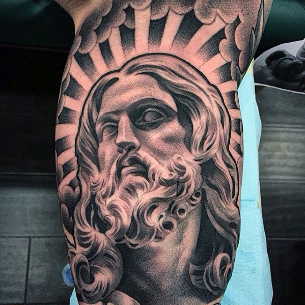 60 3D Jesus Tattoo Designs für Männer - religiöse Tinte Ideen  