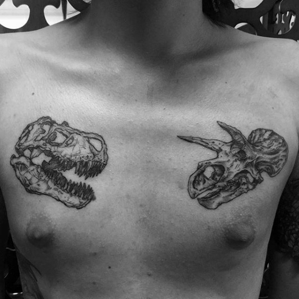 90 Dinosaurier Tattoo Designs für Männer - Prehistoric Ink Ideen  