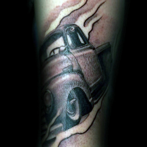 60 Truck Tattoos für Männer - Vintage und Big Rig Ink Design-Ideen  