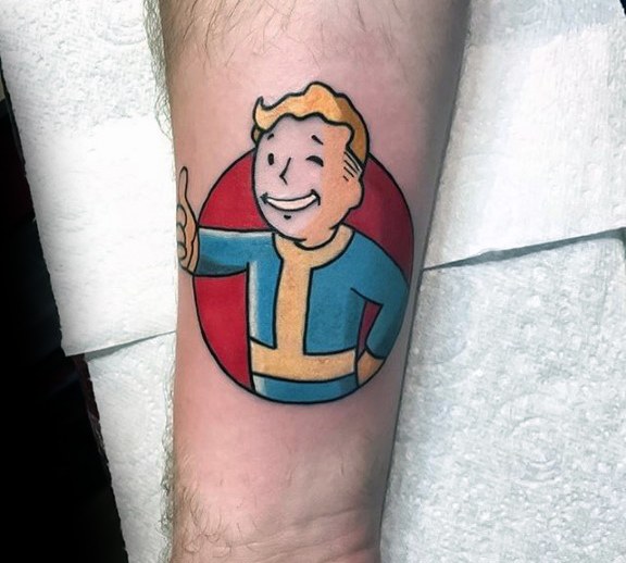 70 Fallout Tattoo Designs für Männer - Videospiel-Ideen  