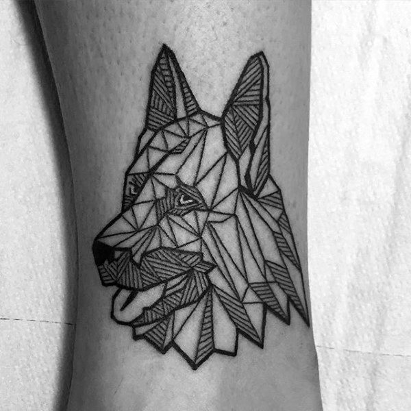 30 Deutscher Schäferhund Tattoo Designs für Männer - Hund Tinte Ideen  