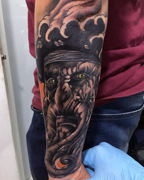 60 Davy Jones Tattoo Designs für Männer - Sailors Devil Ink Ideen  