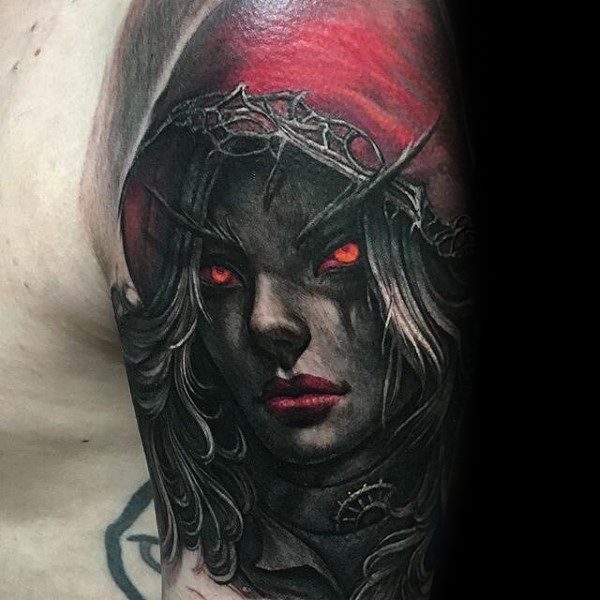 70 World Of Warcraft Tattoo-Designs für Männer - Videospiel-Tinten-Ideen  