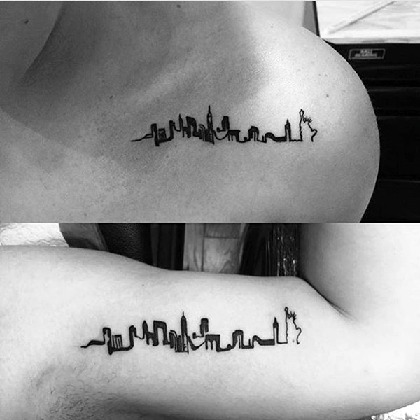 90 Building Tattoos für Männer - Architektur Ink Design-Ideen  