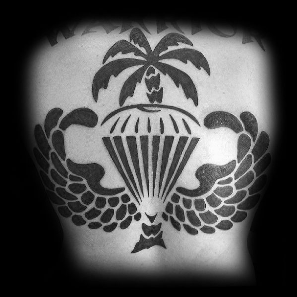 30 Fallschirm Tattoo Designs für Männer - Sky Diving Ink Ideen  