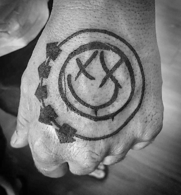 50 Blink 182 Tattoos für Männer - Rock Band Ink Ideen  