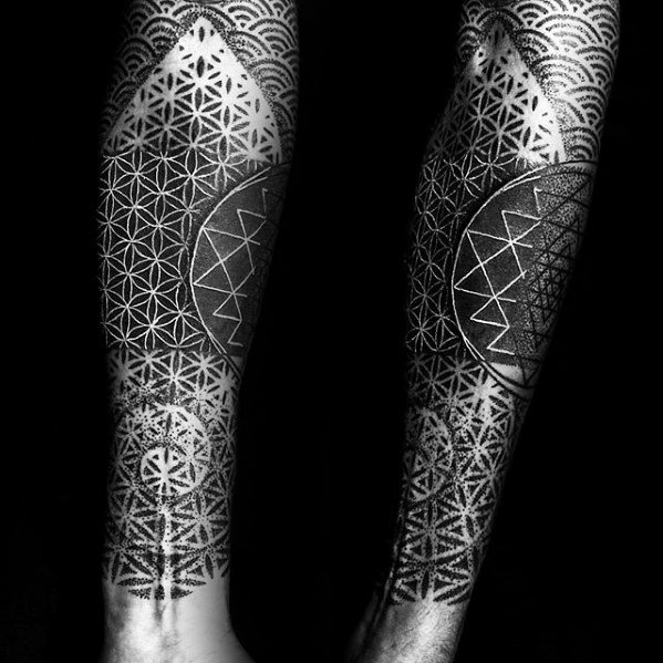 50 geometrische Unterarm Tattoo-Designs für Männer - Manly Ideen  