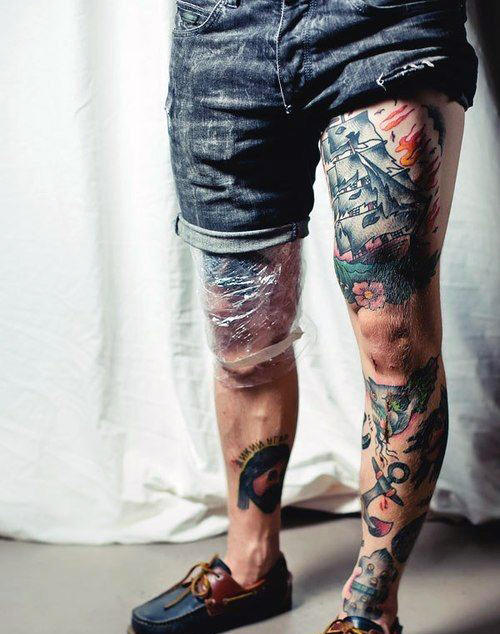 Top 75 beste Bein Tattoos für Männer - Tinte vom Knie bis zum Knöchel  