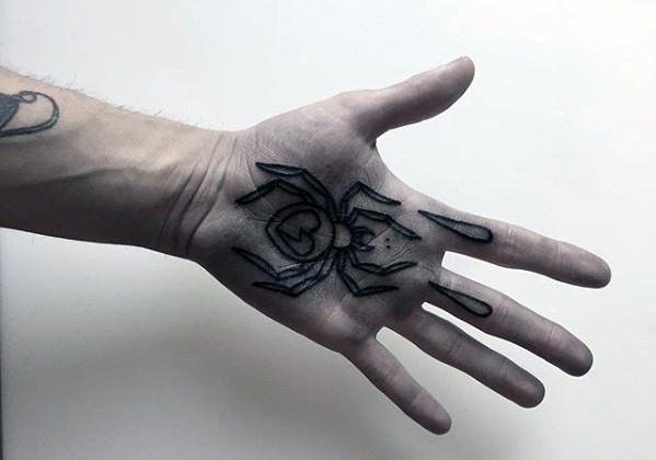 50 traditionelle Spinnen Tattoo Designs für Männer - Webs of Old School Ideen  