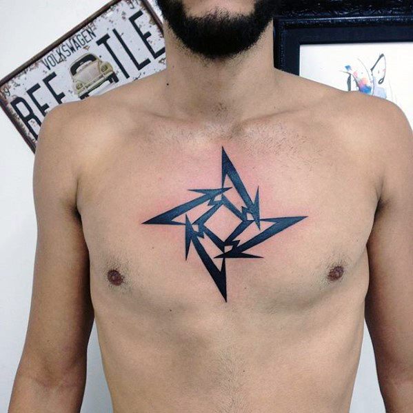 40 kleine Brust Tattoos für Männer - Manly Ink Design-Ideen  