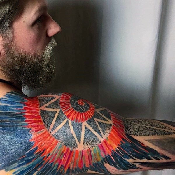 70 bunte Tattoos für Männer - lebendige Tinte Design-Ideen  