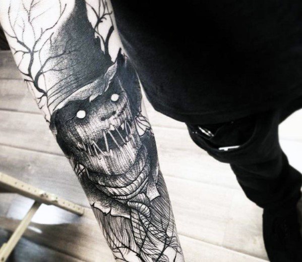 60 Vogelscheuche Tattoo Designs für Männer - Supervillain Ink Ideen  