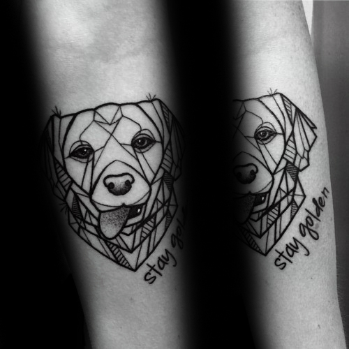 40 Golden Retriever Tattoo-Designs für Männer - Hund Tinte Ideen  