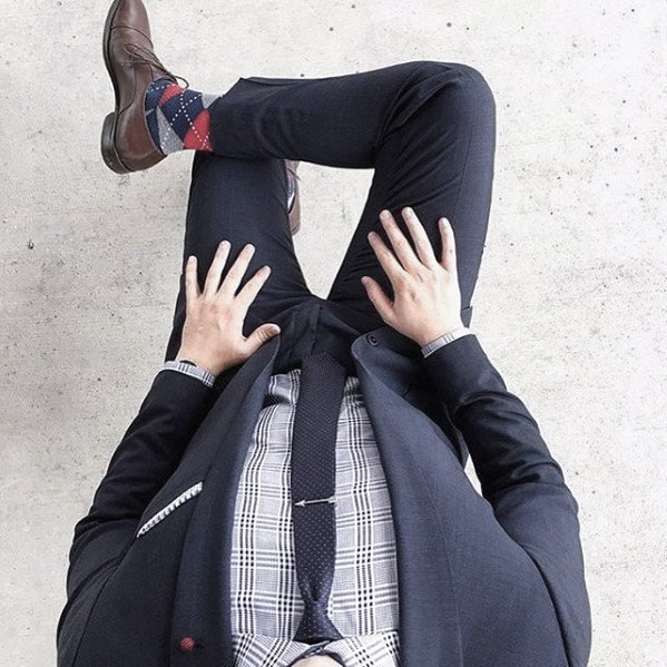 Top 60 Best Navy Blue Suit Brown Schuhe Styles für Männer - Herrenmode Ideen  