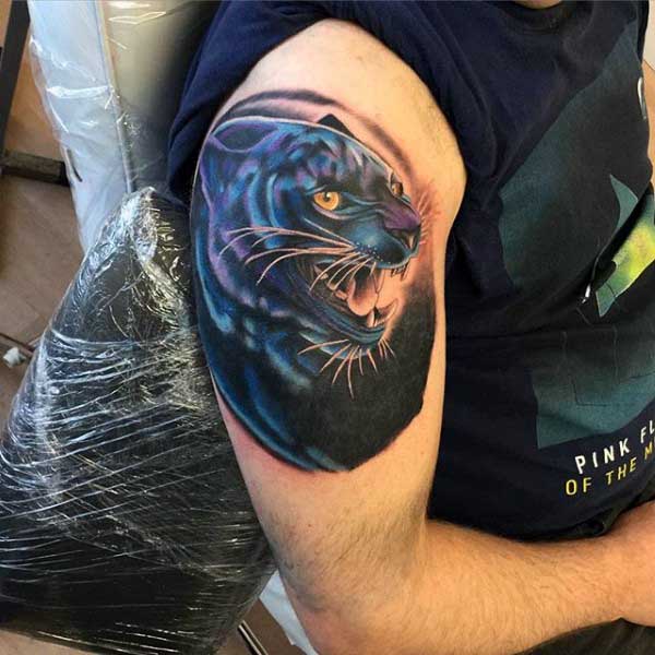 70 Panther Tattoo Designs für Männer - Cool Big Jungle Cats  