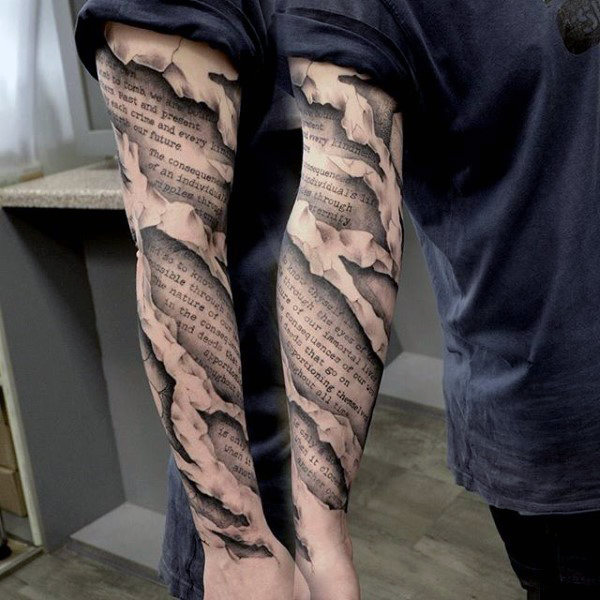 70 Unique Sleeve Tattoos für Männer - ästhetische Tinte Design-Ideen  