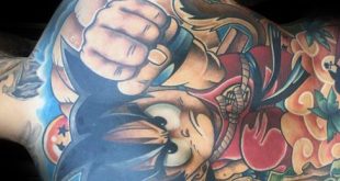 60 Anime Tattoos für Männer - Cool Manga Design-Ideen  